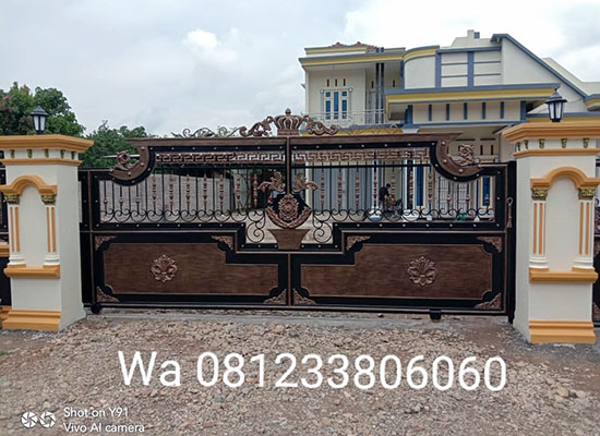 Pagar Klasik Palembang, Bengkel las Kharisma Baja, Jasa konstruksi dan bangunan. bengkel las, kharisma baja, pagar baja, pagar klasik, pagar balkon, reling tangga, tralis, baja ringan