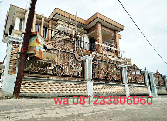 Pagar Klasik Palembang, Bengkel las Kharisma Baja, Jasa konstruksi dan bangunan. bengkel las, kharisma baja, pagar baja, pagar klasik, pagar balkon, reling tangga, tralis, baja ringan